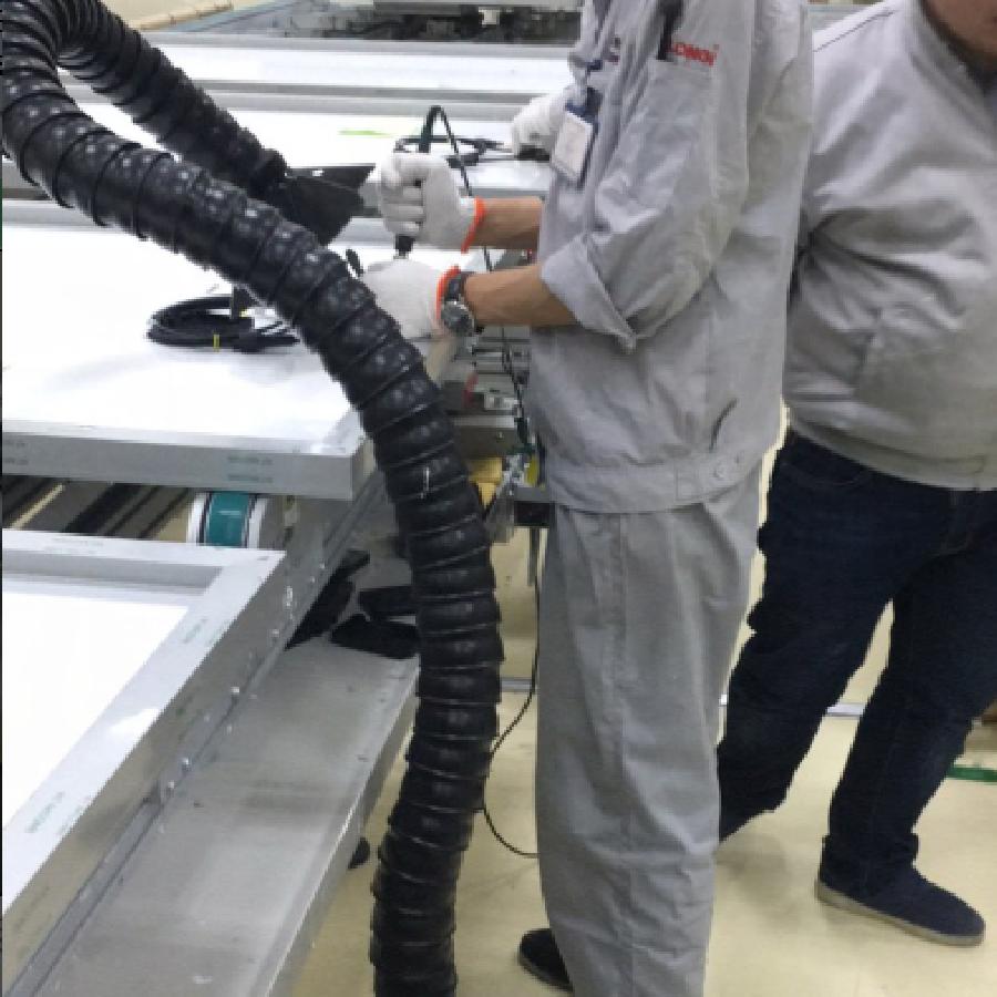 光伏接线盒焊接烟雾处理