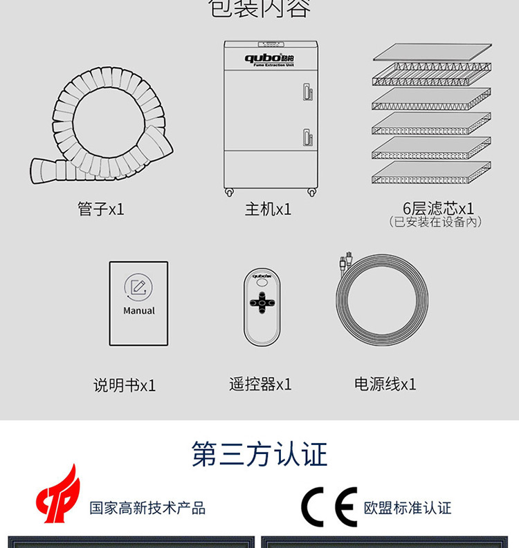 三防涂覆烟雾净化器DX6000